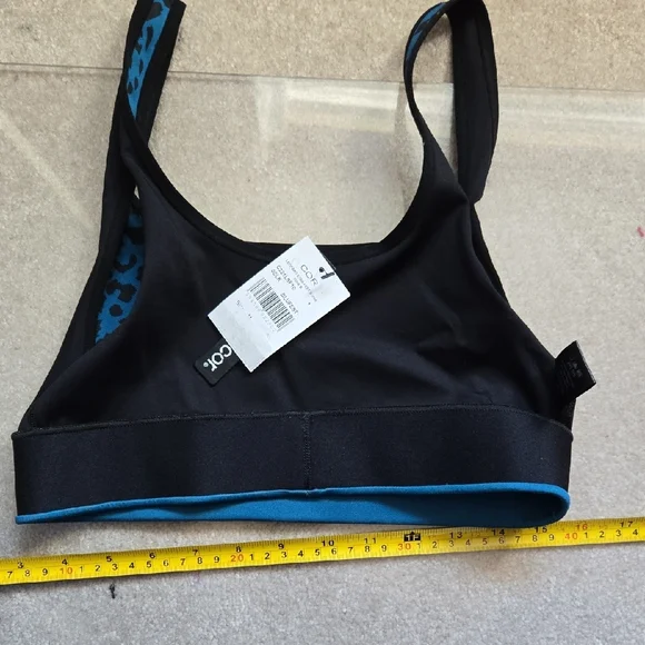 Blue Leopard Print Sports Bra, NWT, COR brand - Picture 6 of 7